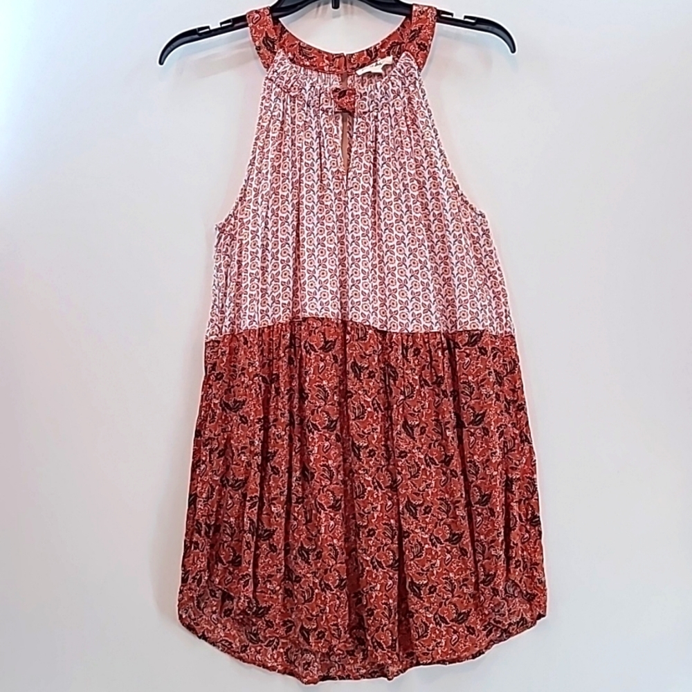 JANE & DELANCEY Women's High Neck Strappy Blouse -‎ Size Large